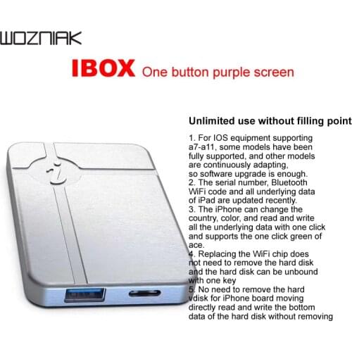 ID BOX iBox No Disassembly Required HDD Reading Writing Change Serial Number for IPHONE A7 A8 A9 A10 A11 IPAD Programming