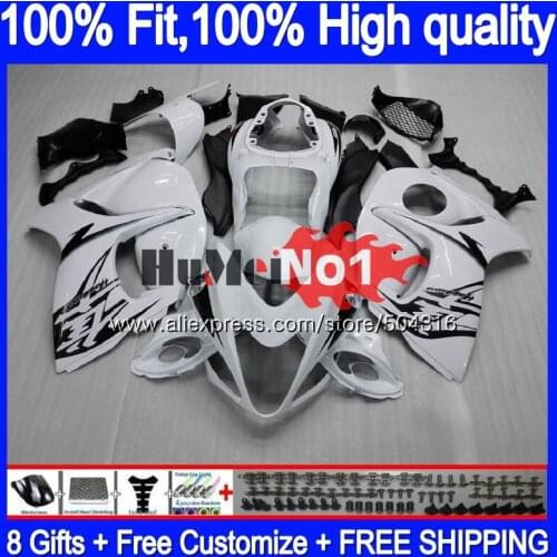 Injection For SUZUKI Hayabusa GSXR 1300 GSXR-1300 29MC.7 GSXR1300 2008 2009 2010 2011 2012 08 09 10 11 12 Stock white Fairing
