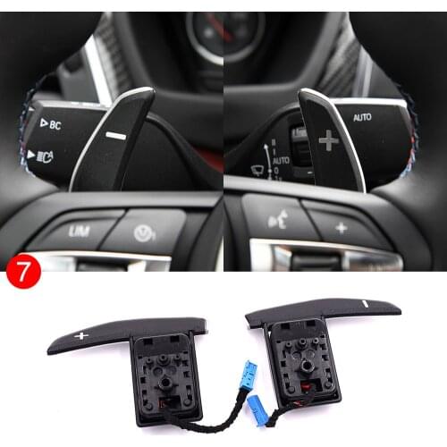 Steering wheel cover kit upgrade for BMW F10 F30 F20 F48 F25 F32 remote cruise control speed button switch shift gear paddle