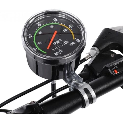 Bicycle Computer Mechanical Classic Retro Cycling Odometer Stopwatch Wired Speedometer Bike Accessory for 26/27.5/28/29inch bike