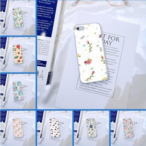 Pretty Flower Cute Cat Heart Unicorn Phone Case For iPhone 5 S 5C 5S SE Silicone Soft Back Cover For iPhone 4 S 4S