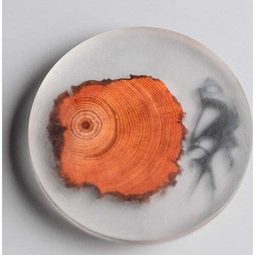 Square Resin Table Mat Wood Cup Mat Tableware Decor Square Placemat Kitchen Supplies Durable Matts Wooden Coaster Insulation