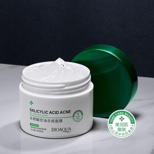 Shrink Pores Brightening Skin Tone Gentle Cleansing Anti Acne Facial Mask Salicylic Acid Oil Control Moisturize Sleep Hydrating