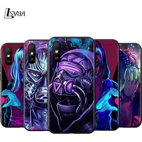 Face mask style future For Xiaomi Redmi 9i 9T 9A 9C 9 8A 8 GO 7 7A S2 Y2 6 6A 5 A 4X Prime Pro Plus Soft Phone Case