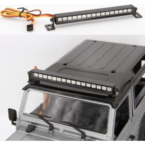 Metal 16/22LED Multi-Mode Roof Lamp Light Bar for 1/10 RC Crawler Car Axial SCX10 90046 D90 Traxxas TRX-4