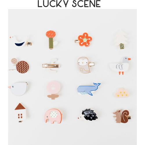 Cute Girl Cartoon Hansenne Japanese Korean Bangs Clip Accessories Hair Decoration S01064