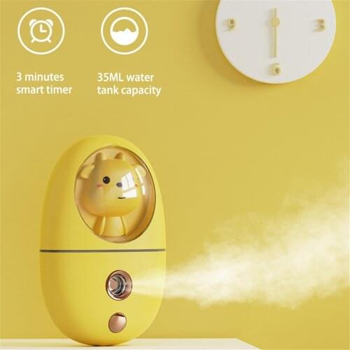 2021 Mini Nano Face Steamer 35Ml Cold Spray Mist Sprayer USB Air Humidifier Facial Nebulizer Beauty Skin Care Tool