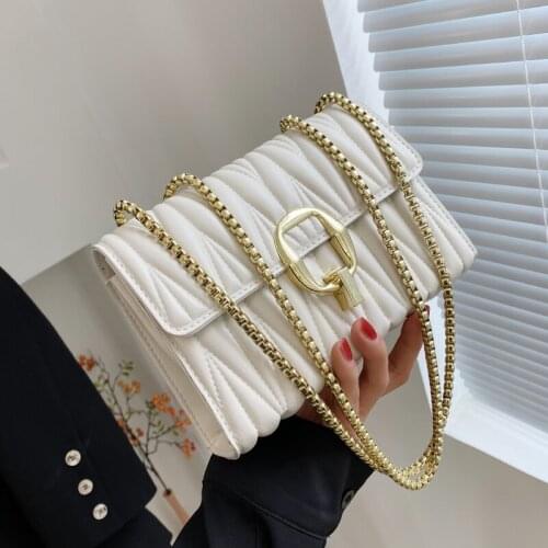 Fashion Small Chain Shoulder Crossboody bags for Women 2021 New Thread Handbag Purses Ladies Messenger bags High Quality
