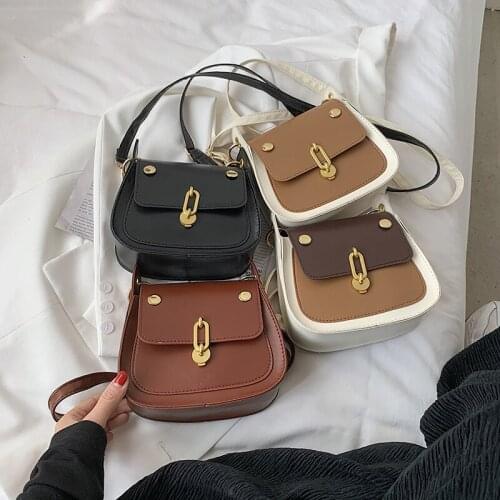 Hot New Korean Version Trendy Women Bags Fashion Shoulder Bag Hit Color Messenger Bag PU Leather Car Line Mini Square Bag