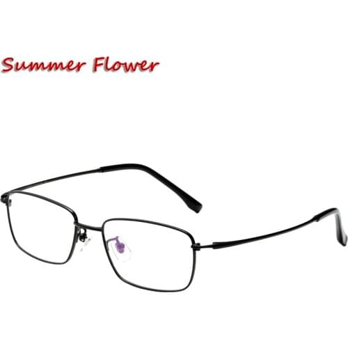 Men Eyewear Frame High Prescription Glasse Pure Titanium Fashion Women Spectacles Light Reading Glasses