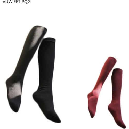 1 Pair Womens Socks Autumn Winter Fashion Long Socks Japan Simple Style Knee Sock Solid Color High Elastic