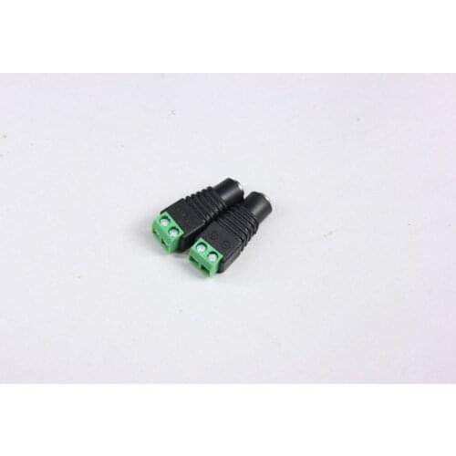 10pcs/lot Led Strip Connector, DC 12V power adapter to led single color strip Female Connector wire Rohs one year warranty