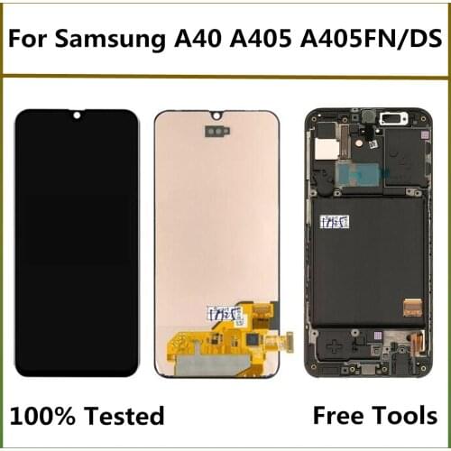 Original Screen For Samsung A40 LCD Display For Samsung Galaxy A40 A405FN/DS A405F A405FD LCD ASSEMBLY Display Touch Screen