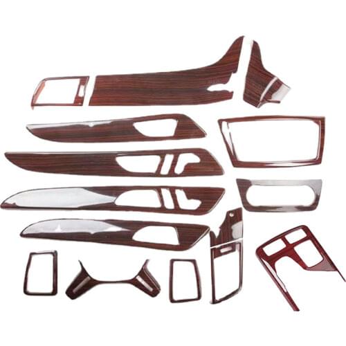 Interior Wooden Color Moulding Trim Center Console Gear Panel Cover For Mercedes Benz ML GL W166 X166 2012-2015