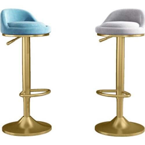 Lifting Bar Chair Rotating Bar Stool Bar Chair Home Swivel Chair High Stool Backrest Beauty Stool