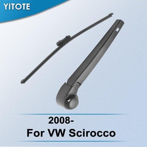 YITOTE Rear Wiper & Arm for VW Scirocco 2008 2009 2010 2011 2012 2013 2014 2015 2016 2017