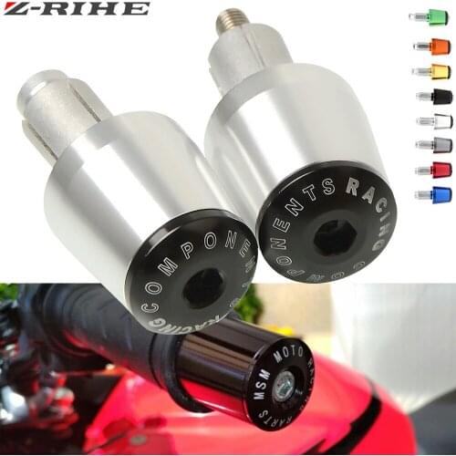 CNC 22MM Handlebar Grips Handle Bar Cap End Plugs For SUZUKI Msx125 Msx 125 GSR/GSXR 600/750/1000 Sv 650 Drz400 SV650 Gsr600