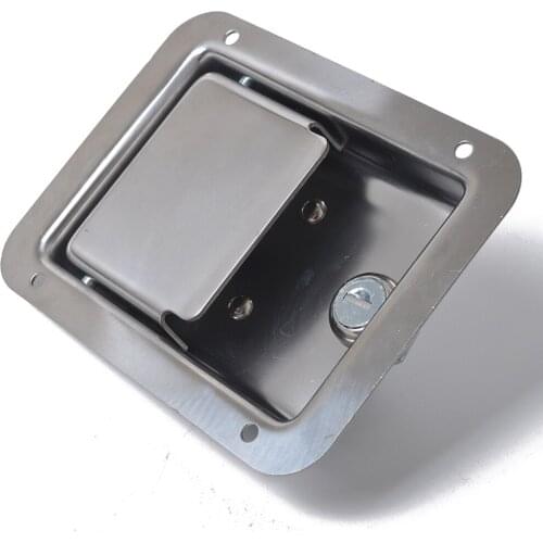 2xRV Travel Trailer Lock Entrance Door Tool Box Handle Latch Stainless Steel