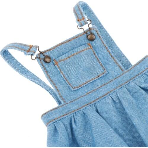 1/6 Scale BJD Clothes, Lovely Blue Braces Skirt for 12inch Blythe, for Mini Dollfie Costumes Accessories