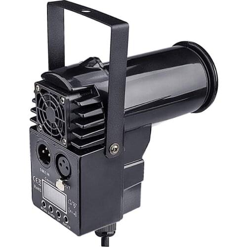 10W Full Color Pinspot Light RGBW LED Beam Pin Spot With DMX 512 Controlled Spotlight For Mirror Ball Party Wedding DJ Disco