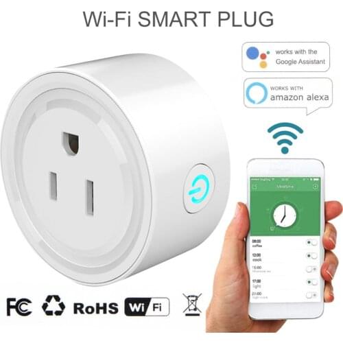 10A WiFi Smart Plug Socket US Standard Plug SmartLife Remote Voice Control EWeLink APP Works With Alexa Google Home Assistant