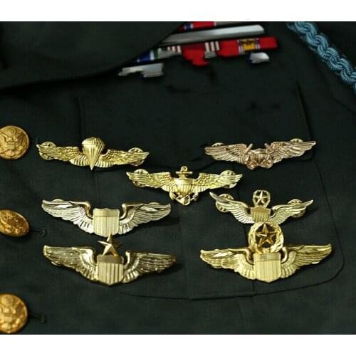 7PCS US ARMY WINGS MILITARY COMMAND MASTER AVIATOR METAL BROOCH WINGS BADGE PIN