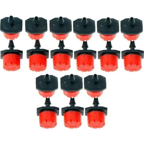75 Pcs Micro-Flow Dripper Drip Head Adjustable 8-Holes Emitter Irrigation Sprinkler Watering Dripper Drip System