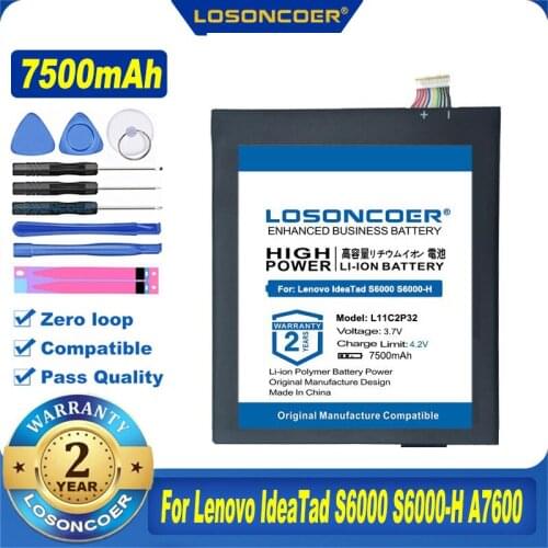 L12D2P31 L11C2P32 Tablet Battery For Lenovo IdeaTad S6000 S6000-H A7600 A7600-HV A7600-F S6000L-F A10-80HC S600H S6000-F A7600-H