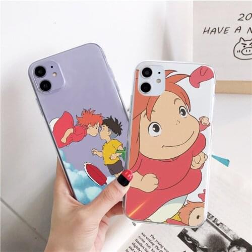 For Samsung Galaxy Note 10 Lite S20 FE S21 Ultra S10 Plus A72 A52 A32 A12 A02 A21S A71 A51 A70 A50 Ponyo On The Cliff Anime Case