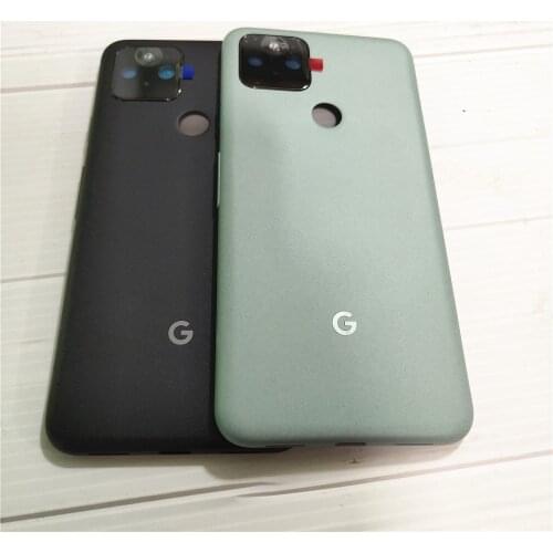 For Google Pixel 5 Pixel5 Back Battery Cover Door Housing Case Rear Camera Lens Glass Replace Parts