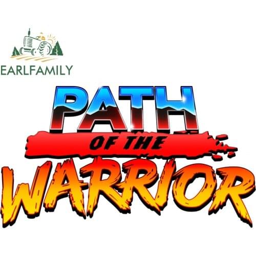 EARLFAMILY 13cm x 7.3cm for Path of The Warrior Funny Car Stickers Vinyl Car Wrap Decal Waterproof Scratch-Proof Car Styling