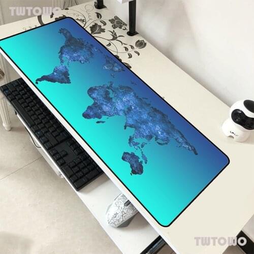 World Map Mouse Pad Locrkand Pad To Mouse Notbook Computer Mousepad Hot Sales Gaming Padmouse Gamer Laptop 90x40cm Mouse Mats