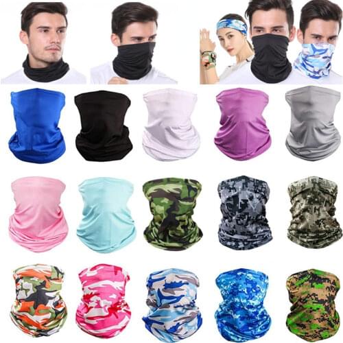 Outdoor Balaclava Bandana Anti-UV Biker Cover Hiking Scarf Seamless Magic Headband Camouflage Neck Gaiter Face Cover Headwear