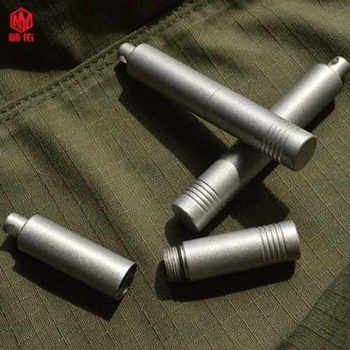 Aluminum Alloy Mini Sealed Waterproof Water Storage Medicine Box EDC Tool Emergency First Aid Box