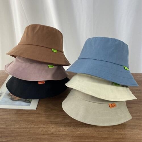 2021 New Fashion Unisex Solid Color Bucket Cap Womens Cap Men' Bucket Cap Outdoor Street Casual Summer Bucket Hat Sun Hat