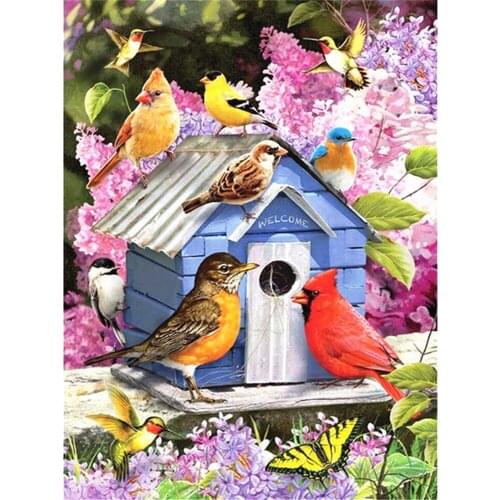 Animal Bird DIY Embroidery Cross Stitch 11CT Kits Craft Needlework Set Printed Canvas Cotton Thread Home Decoration Hot Sale
