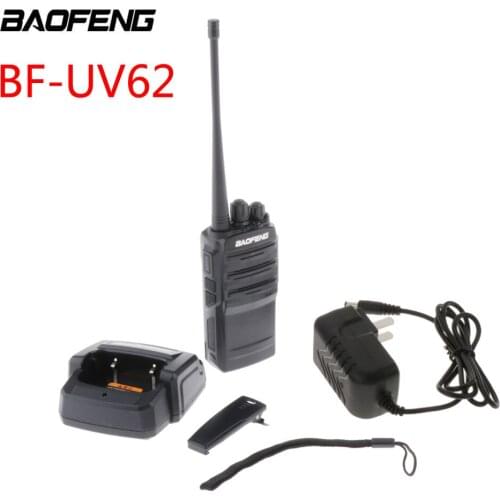 Baofeng BF-UV62 Walkie Talkie 5W VHF UHF Dual Band Handheld Two Way Radio Portable UV-62 Walkie Talkie PTT Radio 128CH UHF DTMF