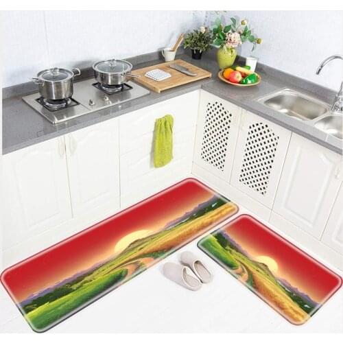 Modern Kitchen Rug Entrance Floor Mat Home Bedroom Living Room Decoration Long Carpet Hallway Balcony Bathroom Anti-Slip Doormat