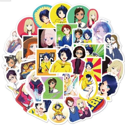 WONDER EGG PRIORITY Cosplay Stickers Prop Ohto Ai DIY Anime Waterproof Trunk Computer Stickers