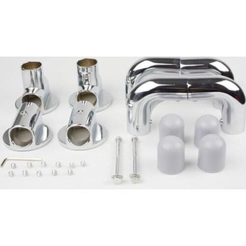 X Shape Air Hanger Connecting Accessory Aluminum Alloy Elbow Shaft Joint for 29.4mm Pipe Fittings 1set