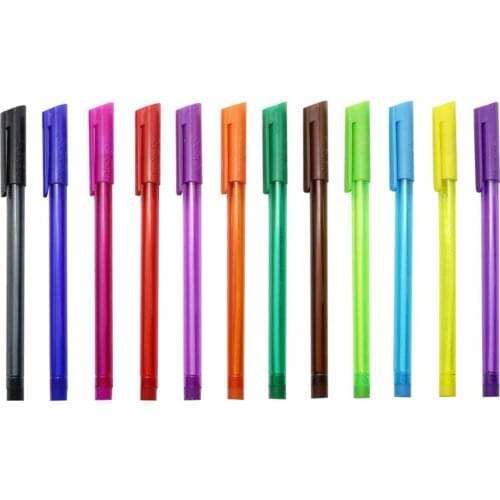 12 Colors Kawaii Candy-colored Gel pen Brand New Smooth Writing Creativity Gift Student Writing Painting Stationery