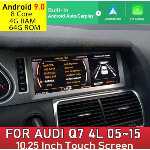 Android 9.0 4+64G For Audi Q7 4L 2006 2007~2015 MMI 2G 3G Car Multimedia Player GPS Navgation Wired Carplay Auto