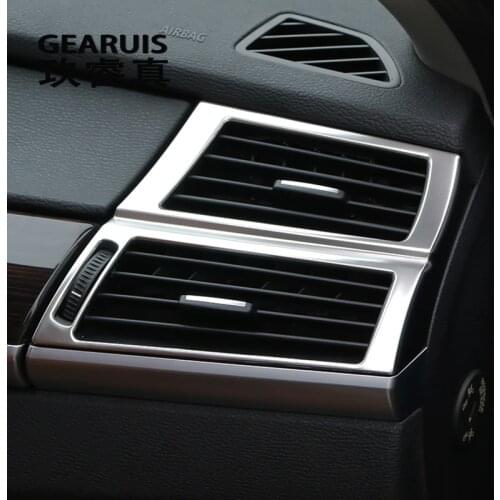 Car styling Interior Dashboard Side Air Vent Outlet Cover Trim stickers For BMW X5 F15 E70 X6 F16 E71 Interior auto Accessories