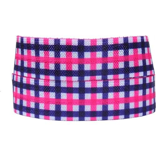 FLRA ElasticPlaid elastic ribbon for baby headband