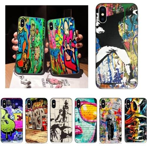 JHTAO Street Art Graffiti Banksy Phone Case For iPhone 12 Mini 11 Pro XS Max X XR 7 8 Plus