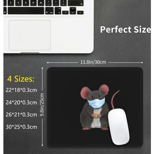 Maus / Ratte / Mouse Or Rat With Mouse Pad DIY Print Cushion D0100774a Funny Cool Quotes Slogan Fun