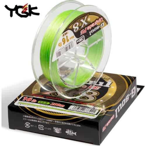 YGK G-SOUL X8 Upgrade Braid Fishing Line Super Strong 8 Strands Multifilament PE line 150M 200M Japan 14LB 16LB 22LB 60LB
