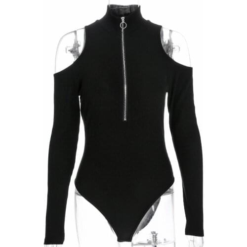LuckBN Women's Turtleneck Bodysuit