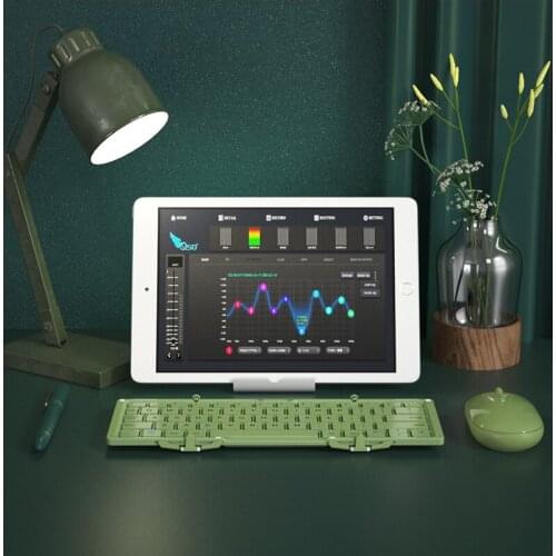 Mini Wireless Folding Foldable Bluetooth Keyboard With Mouse With Touchpad Aluminium For Windows Android IOS ipad Tablet Case