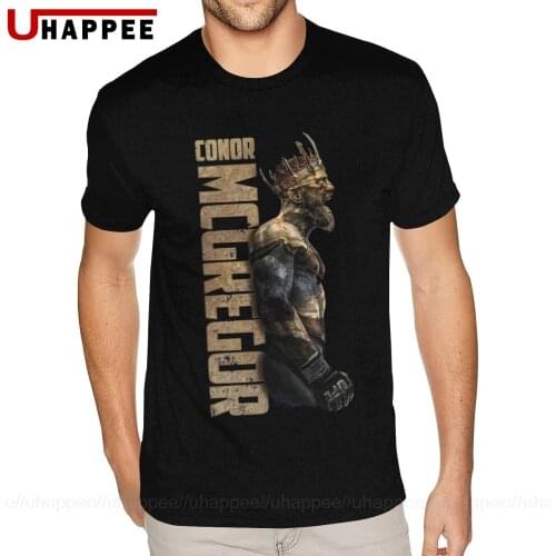 Big Tall Size Conor Mcgregor T-Shirt for Men British Style Fashion Short Sleeve Cotton Men Summer T Shirts 80S Vintage Apparel